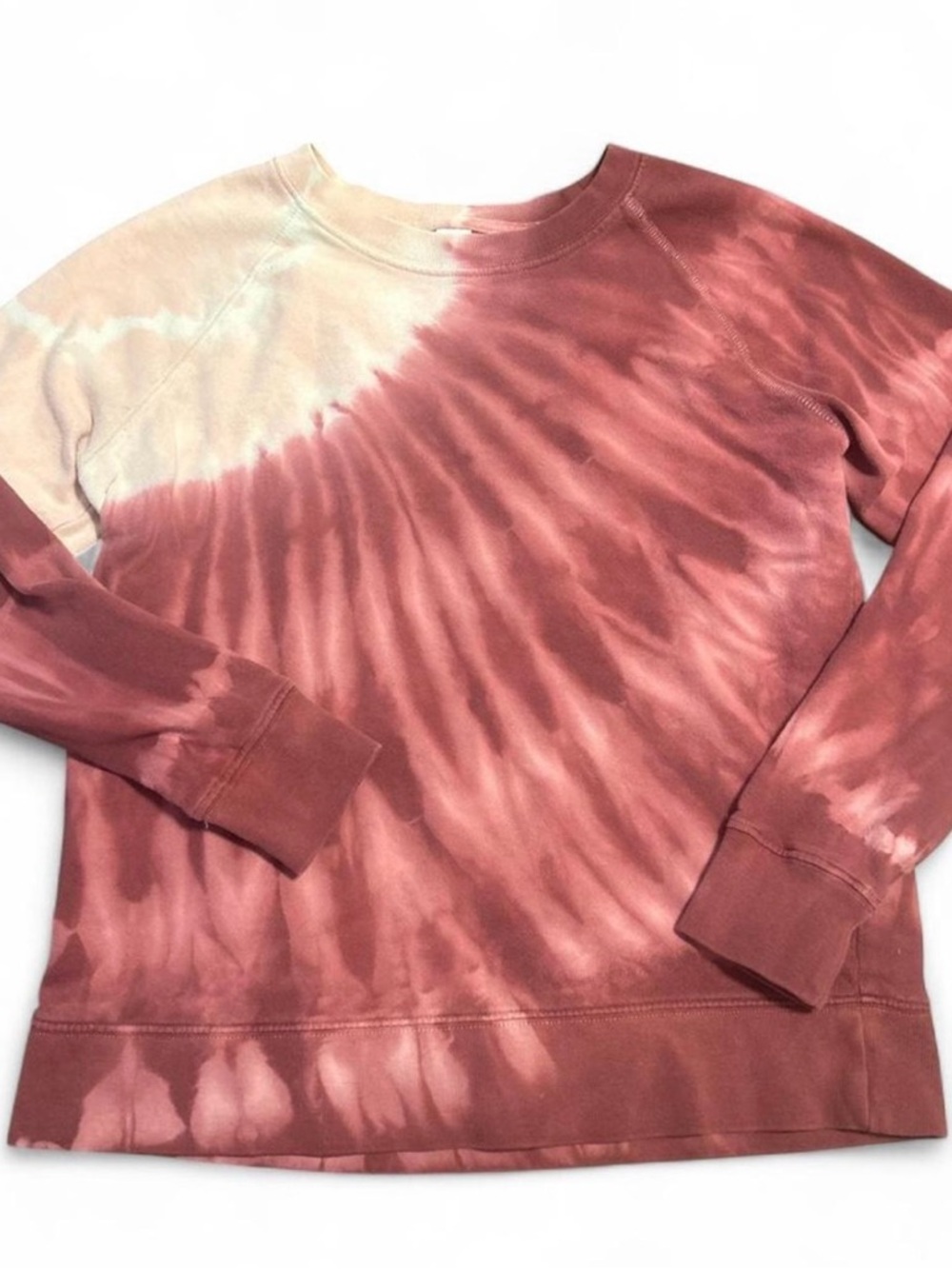 Old Navy Tie-Dye Crewneck Sweatshirt - Rust & Pink